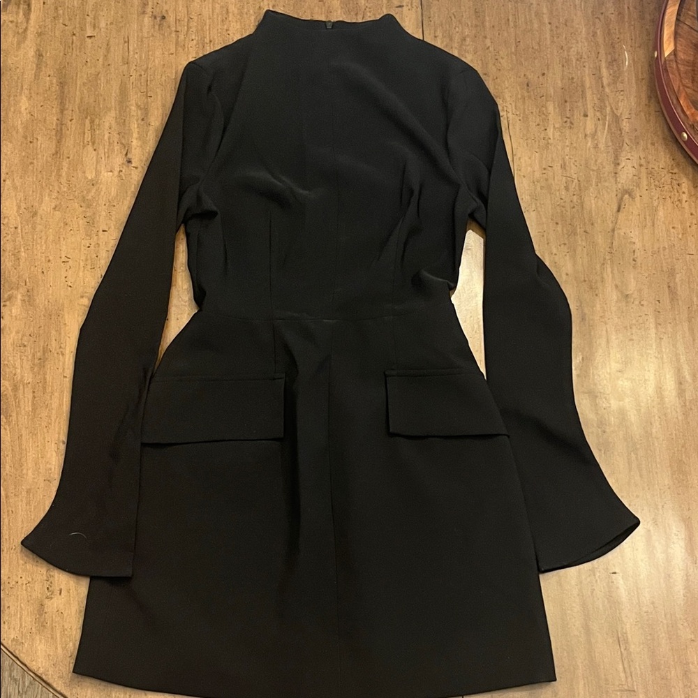Commense Black Long Sleeve Dress